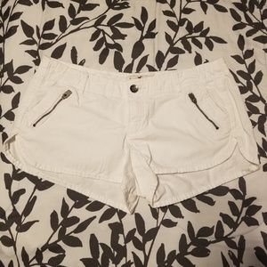 Hollister white shorts